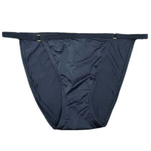 Victorias Secret Sexy Supersoft Satin string bikini panty Navy Small